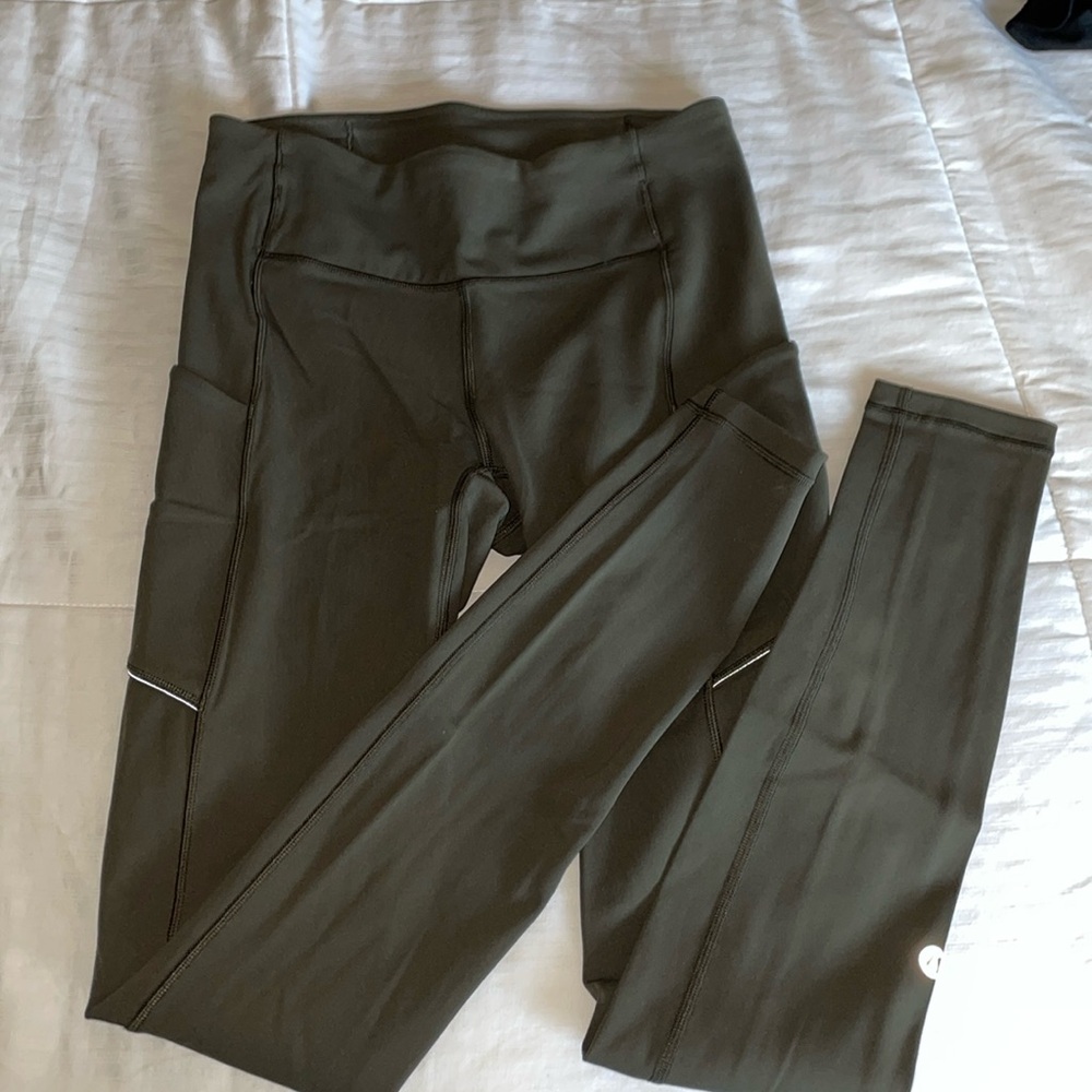 Green Lululemon Leggings